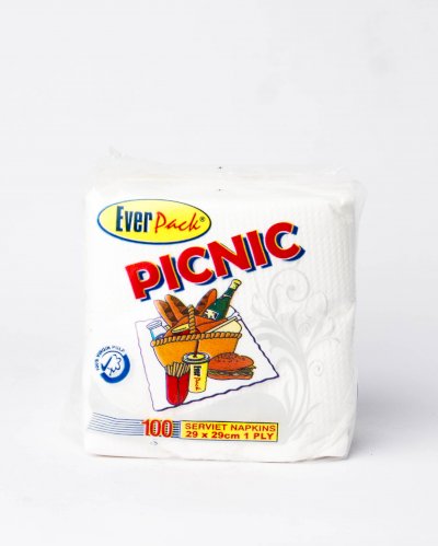 Everpack Picnic Napkin White 29*29Cm 100 Sheets