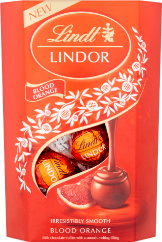 Lindt Lindor Blood Orange Milk Chocolate Truffles 200gr