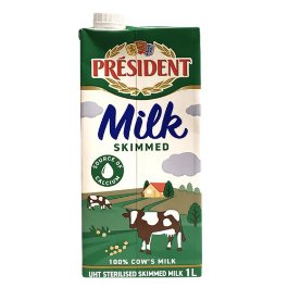 President Liquid Milk Skimmed 1L