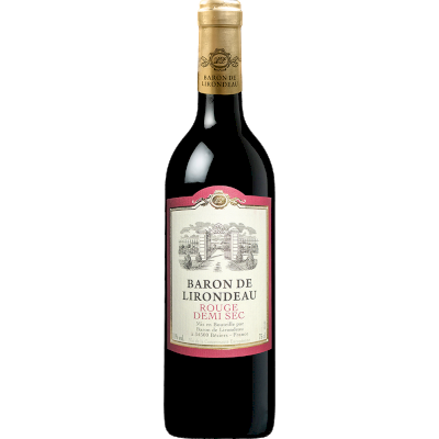 Baron De Lirondeau Wine Demi Sec Red 75cl