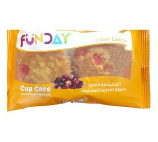 Funday Cup Cake Vanilla & Dried Fruits 48gr