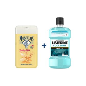 Listerine Mouth Wash Mint 250ml + Marseille Shower Gel