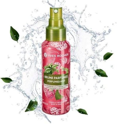 Yves Rocher Raspberry Peppermint Perfumed Hair and Body Mist 100ml