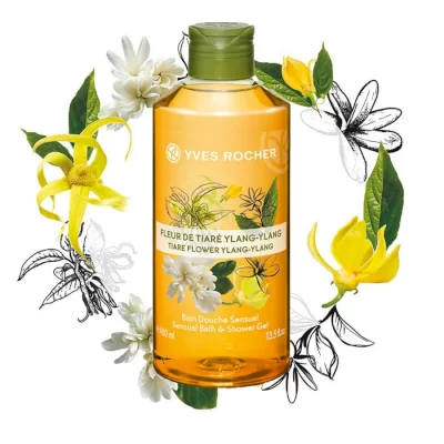Yves Rocher Tiare Flower Ylang Ylang Shower Gel 400ml