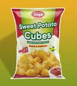 Simply Frozen Sweet Potato Cubes 500gr