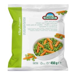 Green Frozen Peas & Carrot 450gr