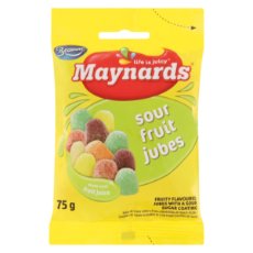 Maynards Candies Sour Fruit Jubes 75gr