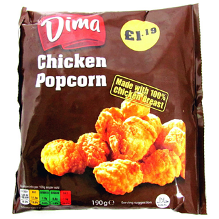 Dima Chicken Popcorn 190gr