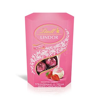 Lindt Lindor Strawberries & Cream Truffles 200gr
