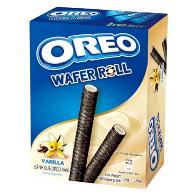 Oreo wafer roll vanilla 54gr