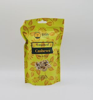 Baba Foods Unsalted Cashews 100gr
